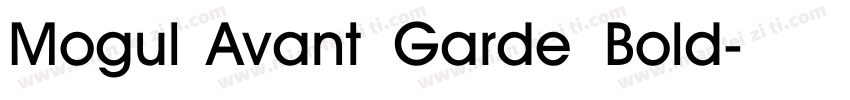 Mogul Avant Garde Bold字体转换
